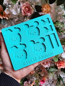 Molde Silicone Tsum Tsum