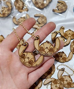30uni Chaveiro Corrente Mini Stitch em MDF