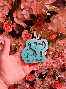 Molde de Silicone Mini Espelho Stitch