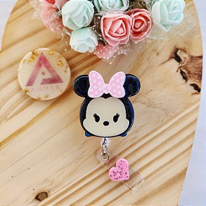 Porta Crachá Minnie Tsumtsum Rosa