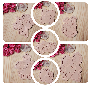 Kit 7 Molde de Silicone Diversos
