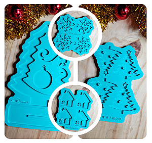 Kit 4 Molde de Silicone Natal
