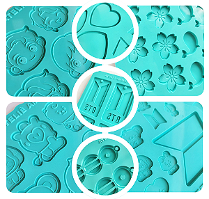 Kit 7 Molde de Silicone BTS