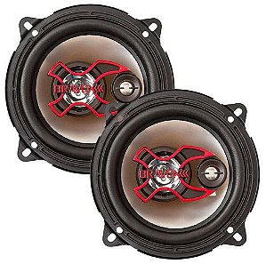 Par de Alto falante Bravox triaxial 5" B3X50X 100W RMS