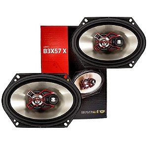 Par de Alto falante Bravox triaxial 5X7" B3X57X 100W RMS