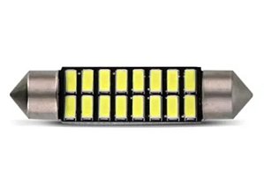 Lampada Torpedo 16 Leds 6000k 36mm