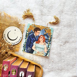 Casal de marcadores Sr. & Sra. Bridgerton com tassel (Coleção Os Bridgertons)