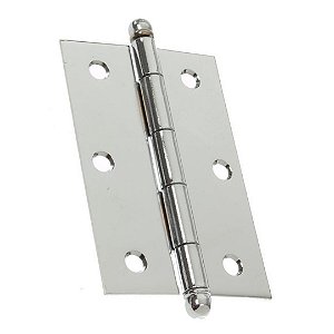 Dobradiça Bola sem Anel Cromada 3 X 2.5 cm