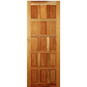 Porta de Madeira Maciça Mista 15 Almofadas 210 x 80 cm