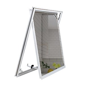 Maxim Ar de Alumínio Branco Vidro Reflex 60 x 60
