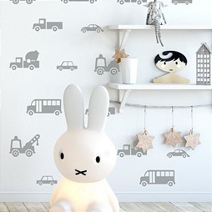 Adesivo Decorativo de Parede - Carrinhos Decorativos (Kit com 27 un.)