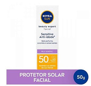 Protetor Solar - Nivea Sun - Sensitive Anti-idade - Fps50 - 50g