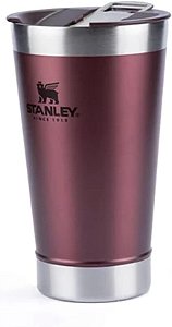 Copo Térmico - Inox - 473 ML - Stanley - Vinho - Com Tampa