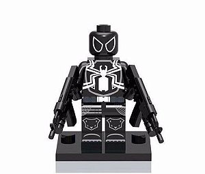 Boneco Agent Venom Compatível Lego Montar Marvel