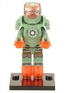 Boneco Iron Man MK37 Compatível Lego Montar Marvel