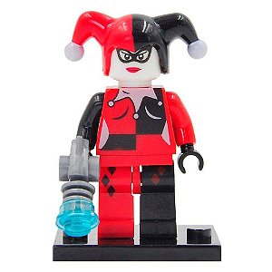 Boneco Arlequina classica Compatível Lego Montar Dc Comics