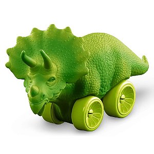 Coleção Bonecos Com Rodinha Dinossauro Triceratops Infantil