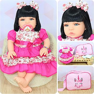 Boneca Bebe Reborn Barato Barata Super Promoção Baby Kiss - ShopJJ