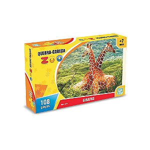 Quebra Cabeça Zoo Girafas 108 Peças Nig