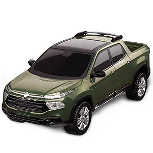 Carrinho Miniatura Pick-up Fiat Toro Verde Roma Brinquedos