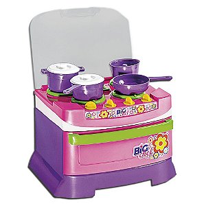 Mini Fogão Infantil Menina Big Chef Poliplac Brinquedos