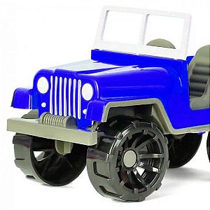 Jipe Rally Infantil Carrinho Azul Poliplac Brinquedos