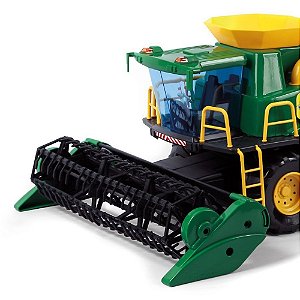Colheitadeira Verde Brinquedo Infantil Fazendeiro Poliplac