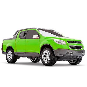 Carrinho Infantil Pickup Rally S10 Verde Roma Brinquedos