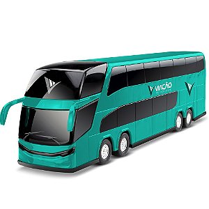 Ônibus Petroleum Verde Com 2 Andares Roma Brinquedos