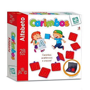 Jogo Carimbos Letras Alfabeto - 28 Peças - Nig