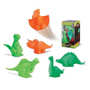 Coleção Infantil Dinos Para Banho Kit com 6 Unidades