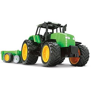 Fazenda infantil Trator De Brinquedo Verde Com Arado Roma