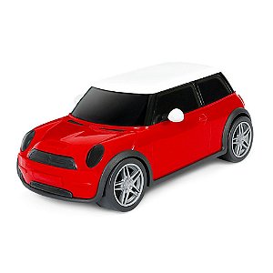 Carrinho Brinquedo Mini Cooper Vermelho Infantil Poliplac