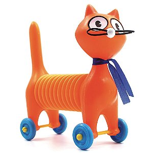 Miniatura Infantil Gato Chorão Corpo Sanfonado Com Som