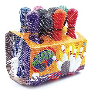 Jogo Infantil Bolichão 10 Pinos 2 Bola Plástica Game Bowling - ShopJJ -  Brinquedos, Bebe Reborn e Utilidades