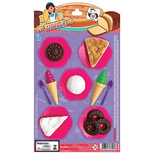 Mini Chef 1 Brinquedo Infantil Conjunto Menina Confeiteira