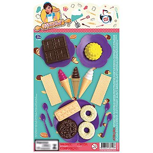 Brinquedo Infantil Conjunto Mini Chef 2 C/ Acessórios Menina