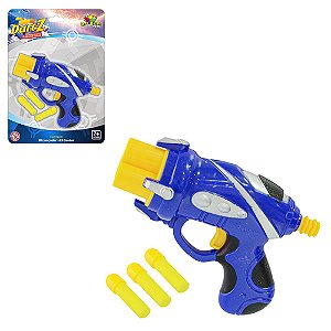 Brinquedo lancador de dardos espuma metralhadora semelhante a nerf