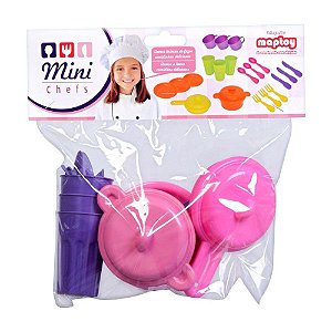 Mini Chef Infantil Brinquedo Conjunto Criativo com Panelas