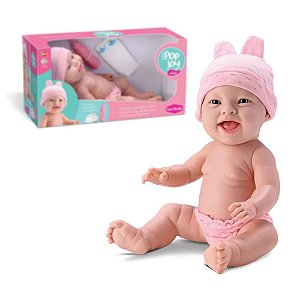 Coleção Infantil Boneca Bebê New Pop Joy Faz Xixi Bambola