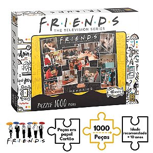 Puzzle Série Friends Exercício Mental Raciocínio 1000 Peças