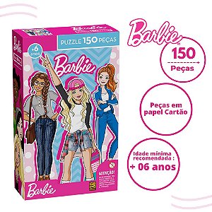 Puzzle Desenho Barbie Quebra Cabeça 150 Pçs Raciocínio