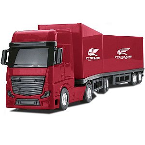 BRINQUEDO CAMINHÃO CARRETA DIAMOND TRUCK BAU ROMA BRINQUEDOS - Toyslandia