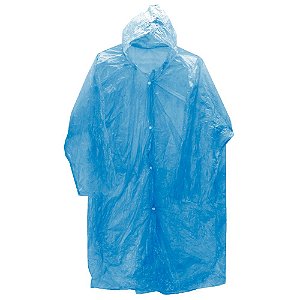 Capa Chuva Azul Adulto Epi Simples Compacto Fácil Carregar