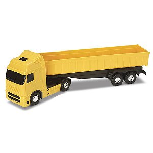 Caminhão Voyager Amarelo Caçamba Basculante Roma Brinquedos
