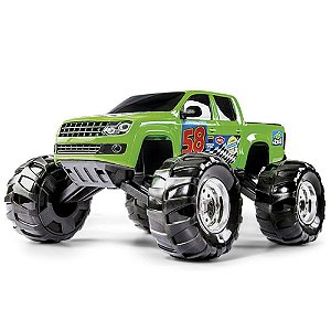 Super Picape Monster Verde Carrinho Infantil Poliplac