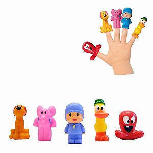 Miniaturas Turma Do Pocoyo Dedoche Com 05 Peças Cardoso