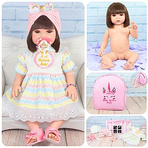 Bebe Reborn Silicone Barata Boneca Bolsa Princesa De Luxo