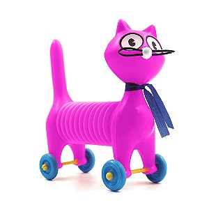 Gato Chorão Com Som Miniatura Infantil Corpo Sanfonado