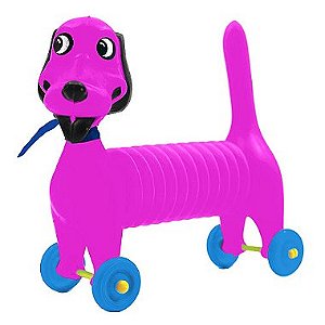 Cachorro Sapeca Brinquedo Didático Corpo Sanfonado Com Som